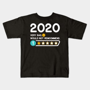 2020 One Star Very Bad Would Not Recommend Kids T-Shirt